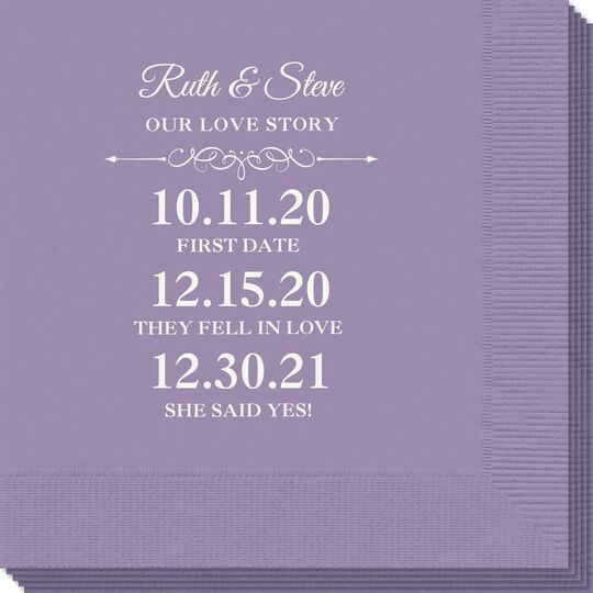 Our Love Story Napkins